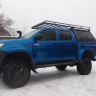 Багажник с боковыми бортами и спойлером для кунга/каркаса грузового алюминиевый - Toyota Hilux