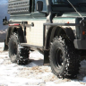 Пороги силовые II поколения алюминиевые - Land Rover Defender 90