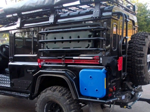 Защита боковых окон алюминевая Land Rover Defender 90/110