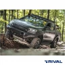 RIVAL Алюминиевый бампер, передний, для FORD RANGER (2012-2015; 2015-2022) (Без света) (Черный)