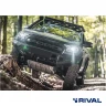 RIVAL Алюминиевый бампер, передний, для FORD RANGER (2012-2015; 2015-2022) (Без света) (Черный)