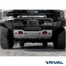 RIVAL алюминиевый передний бампер для FORD RANGER (2022-н.в.) (чёрный, без LED) + комплект крепежа