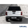 RIVAL алюминиевый задний бампер для FORD RANGER (2022-) (чёрный, без LED) + комплект крепежа