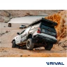 RIVAL алюминиевый задний бампер для FORD RANGER (2022-) (чёрный, без LED) + комплект крепежа