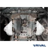 RIVAL Алюминиевая защита передних рычагов 6 мм для Toyota Hilux 2.7, 2.4TD, 2.8TD; AT, MT; 4WD (2015-2025) + комплект крепежа RIVAL Алюминиевая защита передних рычагов 6 мм для Toyota Hilux 2.7, 2.4TD, 2.8TD; AT, MT; 4WD (2015-2025) + комплект крепежа