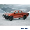 RIVAL алюминиевый передний бампер для ISUZU D-MAX (2021-) (чёрный, без LED) + комплект крепежа