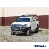 RIVAL алюминиевый передний бампер для ISUZU D-MAX (2017-2019) (чёрный, без LED) + комплект крепежа