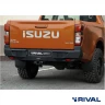 RIVAL алюминиевый задний бампер для ISUZU D-MAX (2021-) (чёрный, без LED) + комплект крепежа