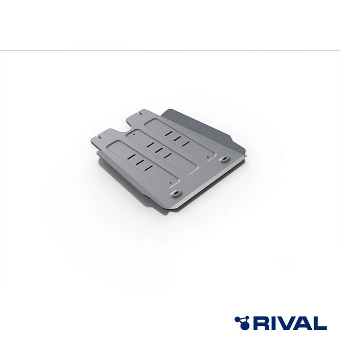 RIVAL Алюминиевая защита 6 мм для Toyota Hilux Vigo 4WD (КПП) (2.5) (2005-2011-2015) + комплект крепежа