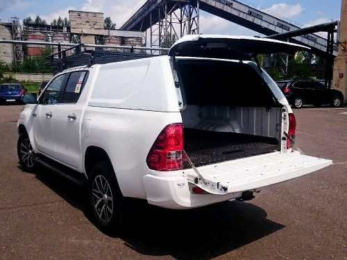Кунг для Toyota Hilux (двойная кабина) (08.2015-) (белый) (1 дверь)