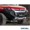 RIVAL алюминиевый передний бампер для MITSUBISHI L200 (2019-2023) (чёрный, без LED) + комплект крепежа