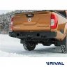 RIVAL алюминиевая задняя дуга для NISSAN NAVARA (2015-2021) (тайская сборка) (чёрный, без LED) + комплект крепежа