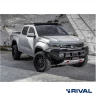 RIVAL алюминиевый передний бампер для VW AMAROK (2023-н.в.) (чёрный, без LED) + комплект крепежа
