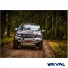 RIVAL алюминиевый передний бампер для VW AMAROK (2010-2016; 2016-2021) (чёрный, без LED) + комплект крепежа