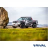 RIVAL алюминиевый передний бампер для VW AMAROK (2010-2016; 2016-2021) (чёрный, без LED) + комплект крепежа