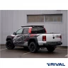 RIVAL алюминиевая задняя дуга для VW AMAROK (2010-2016; 2016-2021) (чёрный, без LED) + комплект крепежа