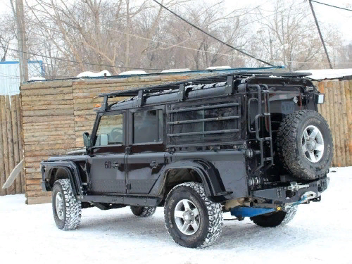 Багажник-площадка экспедиционный алюминиевый - Land Rover Defender 110