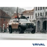 RIVAL алюминиевый передний бампер для TOYOTA HILUX REVO (2015-2021) (чёрный, без LED) + комплект крепежа