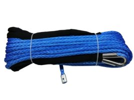 Синтетический трос для лебедок 28м х 12мм (синий)