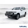 RIVAL алюминиевый передний бампер для TOYOTA LAND CRUISER 300 (2021-) (чёрный, без LED) + комплект крепежа