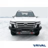 RIVAL алюминиевый передний бампер для TOYOTA LAND CRUISER 300 (2021-) (чёрный, без LED) + комплект крепежа