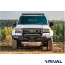 RIVAL алюминиевый передний бампер для TOYOTA LC250 (2024-н.в.) (чёрный, без LED) + комплект крепежа