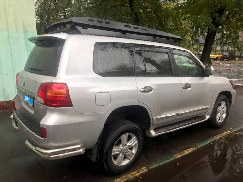 Багажник экспедиционный аэродинамический алюминиевый - Toyota Land Cruiser 200