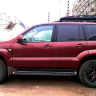Багажник экспедиционный аэродинамический алюминиевый -Toyota Land Cruiser Prado 120