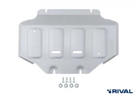 Защита картера + комплект крепежа, Rival, Алюминий, TANK 300;2023-;2,0;4WD;АКПП;TANK 500;2023-;2,0;4WD;АКПП;TANK;500;2023-;3,0 (299 л.с.);4WD;АКПП;HAVAL;H9;2024-;2,0;4WD;АКПП;HAVAL;H9;2024-;2,4d;4WD;АКПП;TANK 400(Бензин);2024-;2.0i;4WD;АКПП.