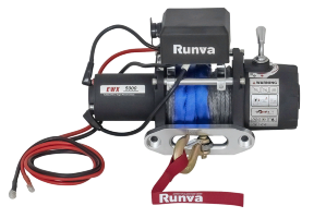 Лебёдка автомобильная электрическая 12V Runva EWX5000SR 2268 кг (синтетический трос)