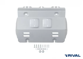 Защита радиатора + комплект крепежа, Rival, Алюминий, TANK 300;2023-;2,0;4WD;АКПП;TANK 500;2023-;2,0;4WD;АКПП;TANK;500;2023-;3,0 (299 л.с.);4WD;АКПП;HAVAL;H9;2024-;2,0;4WD;АКПП;HAVAL;H9;2024-;2,4d;4WD;АКПП