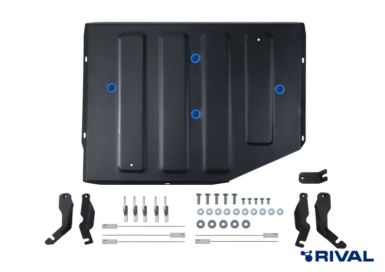 Защита батареи + комплект крепежа, Rival, Сталь, Tank 500 2023-, V-2.0 HEV, АКПП, 4WD