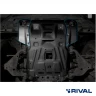RIVAL стальная защита 3 мм (крылья) для Toyota Hilux 4WD (2015-н.в.) (радиатор/двигатель) / Fortuner (2015-н.в.) + комплект крепежа