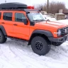 Tank300 Бампер силовой передний STC с противотуманными фарами СТГ и 2-х цветной балкой дальнего света