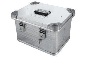 Ящик алюминиевый РИФ усиленный с замком 432х335х277 мм (ДхШхВ)