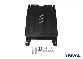 Защита КПП Rival для Toyota Fortuner II 4WD 2017-2020 2020-н.в./Hilux VIII 4WD 2015-2020 2020-н.в. (устанавл-ся совместно с 1.9502.1), сталь 1.8 мм, с крепежом, штампованная, 111.9503.1