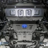 Защита радиатора, картера, КПП и РК Rival для Toyota Fortuner II 4WD 2017-2020 2020-н.в., сталь 1.8 мм, 4 части, с крепежом, штампованная, K111.5770.1