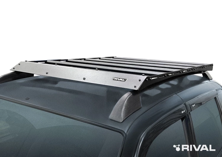 БАГАЖНИК С АЛЮМИНИЕВЫМИ ПРОФИЛЯМИ RIVAL 1360x1115 мм для LADA NIVA TRAVEL (2021-) (СО ШТАТНЫМИ РЕЙЛИНГАМИ).
